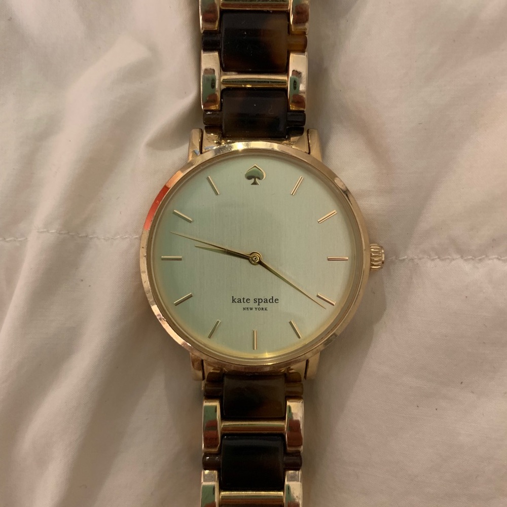 Kate Spade Tortoise and Gold Watch